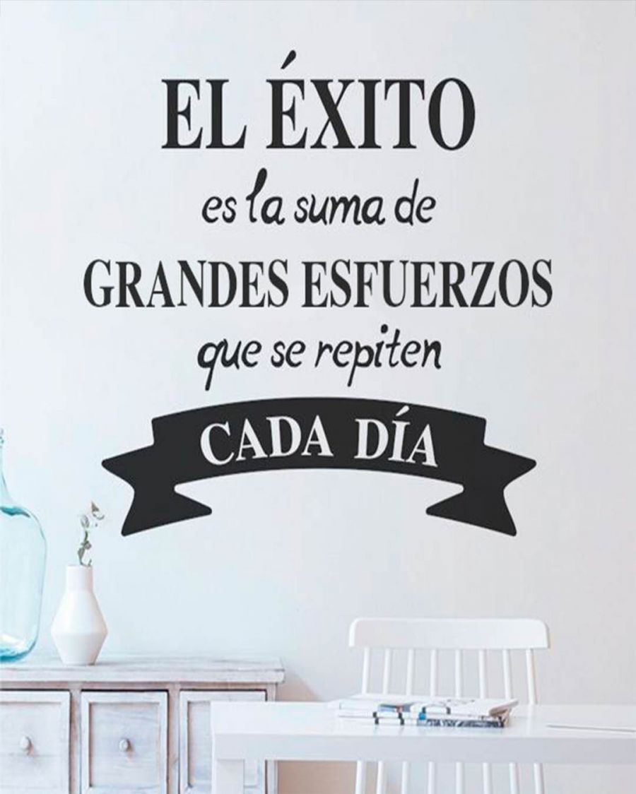 El éxito es la suma de grandes esfuerzos que se repiten cada día